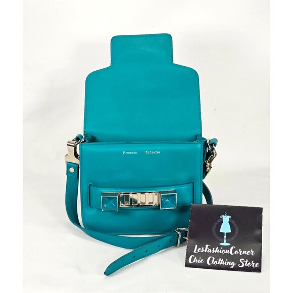 Proenza Schouler Women's Tiny Ps11 Smooth Calf Pall/Lacq Verdena Bag Small 061 - Picture 4 of 15